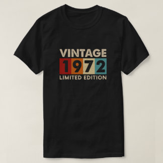 Vintage 1972 Limited Edition, camisetas de anivers