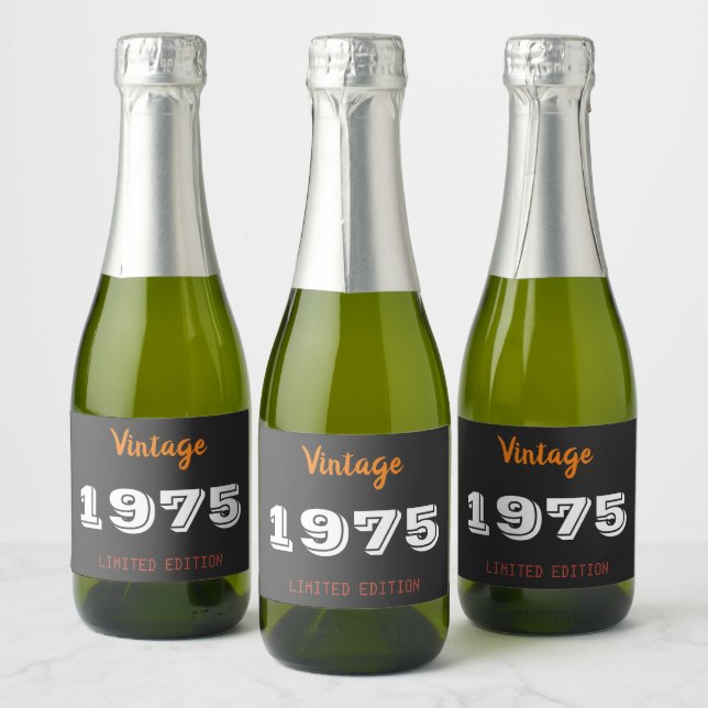 Vintage 1975 Limited Edition Wine Label - 50º (Garrafas)