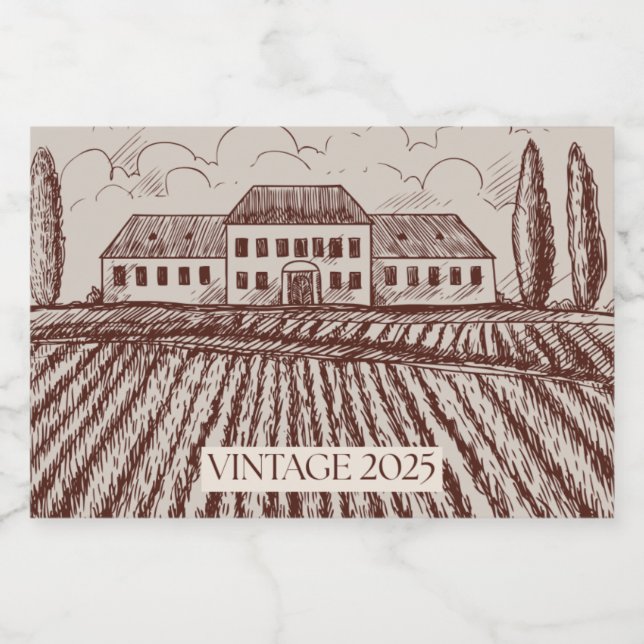 Vintage 2025 (Rótulo Único)