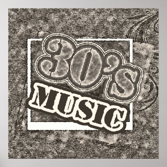 Vintage 30's Music - Poster (Frente)