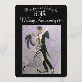 Vintage 50º Aniversário de Casamento, Convite
