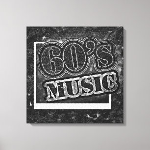 Vintage 60's Music - Canvas