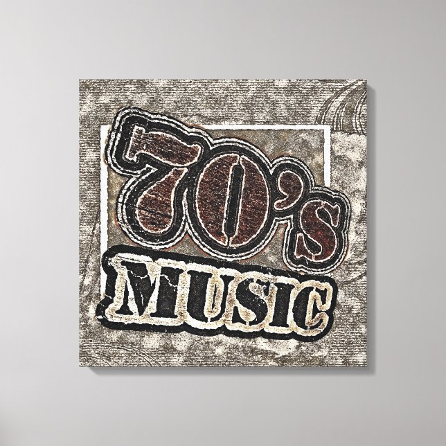 Vintage 70's Music - Canvas (Frente)