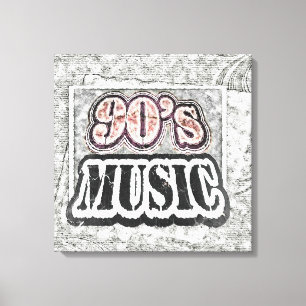 Vintage 90's Music - Canvas