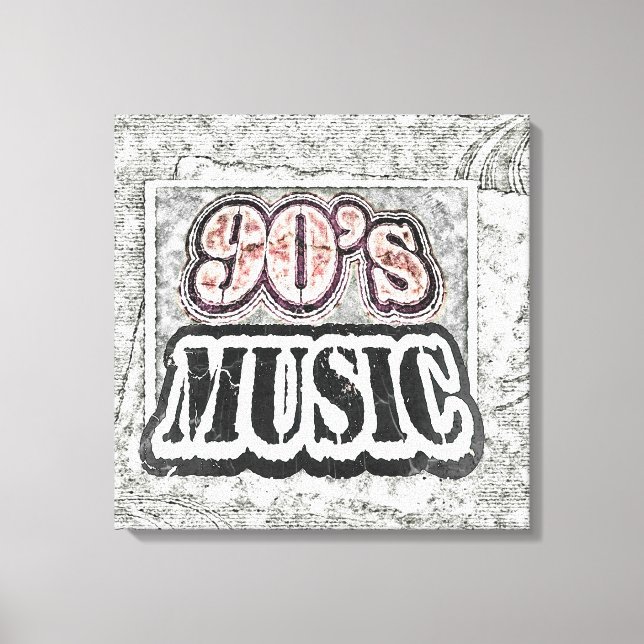 Vintage 90's Music - Canvas (Frente)
