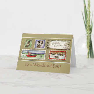 Vintage a um maravilhoso cartão de saudação de ani