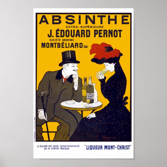 Vintage Absinthe Advertisement Poster (Frente)