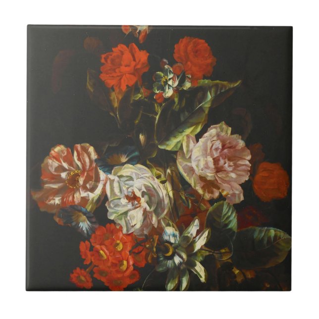 Vintage Ainda Life with Flowers (Frente)