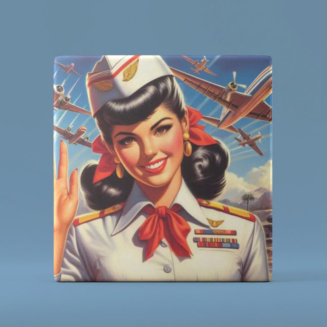 Vintage Airplane Girl (Criador carregado)