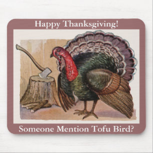 Vintage Alguém Menciona Tofu Bird Mousepad