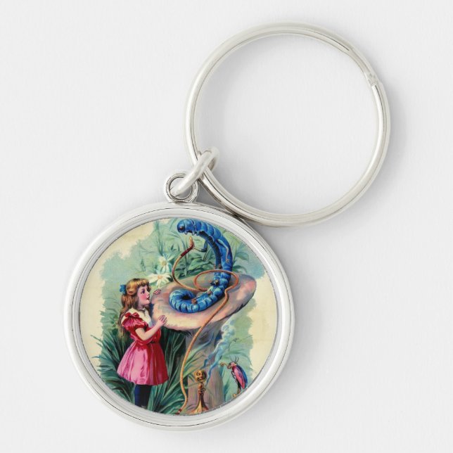 Vintage Alice In Wonderland Chaveiro (Frente)