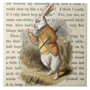 Vintage Alice no Azulejo da Cerâmica da Terra Mar