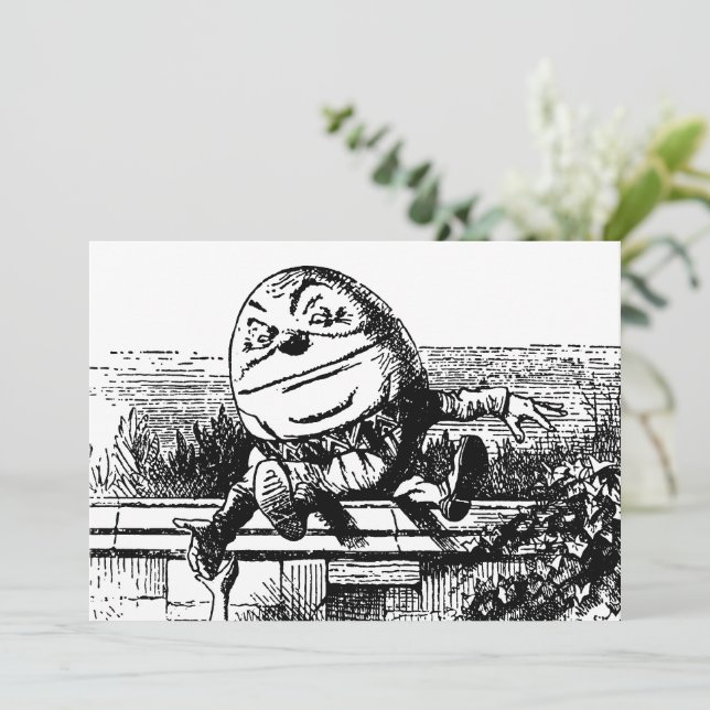 Vintage Alice no País das Maravilhas, Humpty Dumpt (Em pé/Frente)
