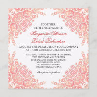 vintage alimenta convites de casamento tema damasc