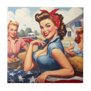 Vintage American Country Girl