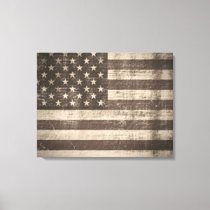 Vintage American Flag Canvas