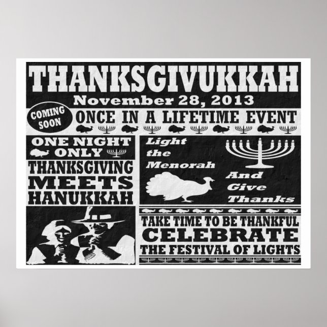 Vintage An In Lifetime Thanksdokah Poster (Frente)