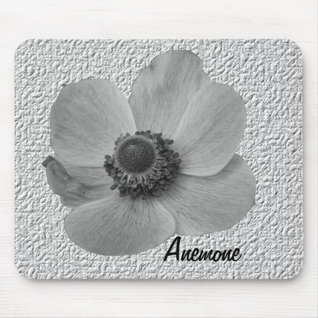 Vintage Anemone Personalizado Mousepad (Frente)