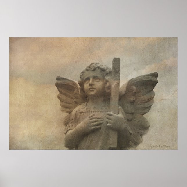 Vintage Angel Poster (Frente)