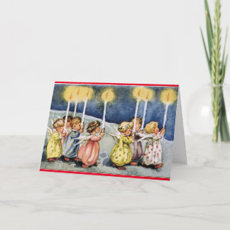 Vintage Angels - Cartão de Aniversário