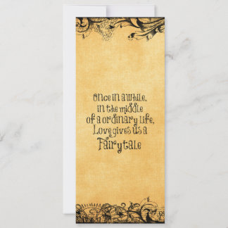 Vintage Antique com Casamento de Citação de Amor