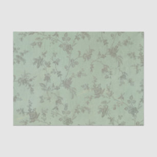 Vintage Antique - Papel Tecido de Colagem Floral