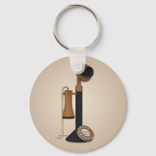 Vintage Antique Phone Chaveiro
