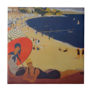 Vintage Anúncio de Viagem francês