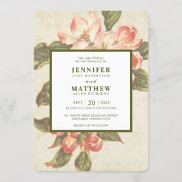 Vintage Apple Blossom | Convite Para Casamento