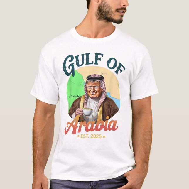 Vintage Arabian Golfo 2025 - Camisa Engraçada (Frente)