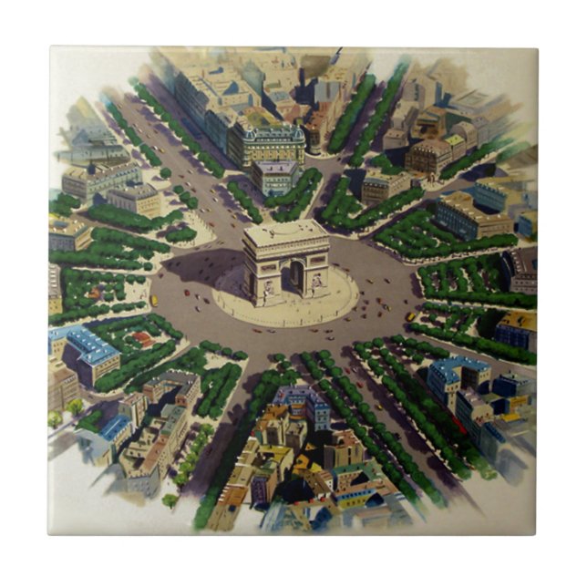 Vintage Arc de Triomphe Paris (Frente)