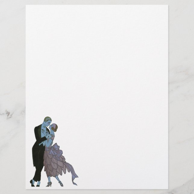 Vintage Art Deco Newlyweds, Love Wedding Dance (Frente)