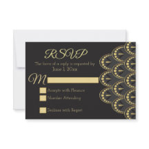 Vintage Art Deco RSVP