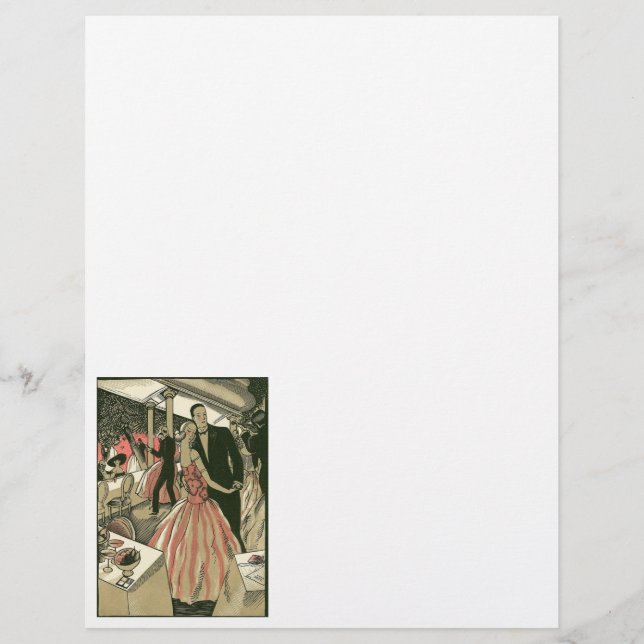 Vintage Art Deco Wedding, Newlyweds First Dance (Frente)