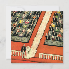 Vintage Art Deco Wedding, Noiva Convite