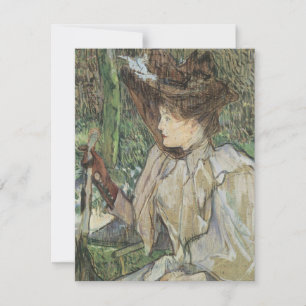Vintage Art, Mulher com luvas por Toulouse Lautrec