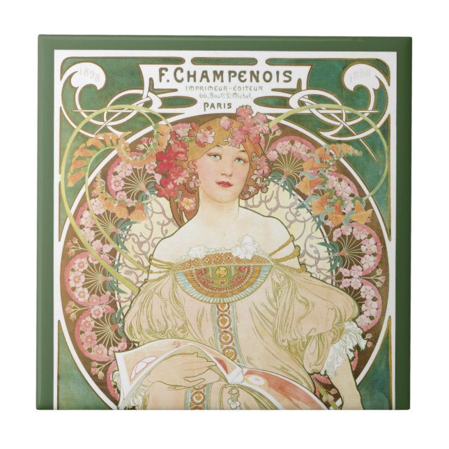 Vintage Art Nouveau, Champenois, por Alphonse Much (Frente)