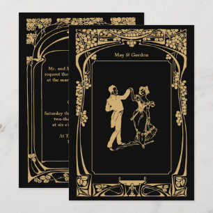 Vintage Art Nouveau Convite 2