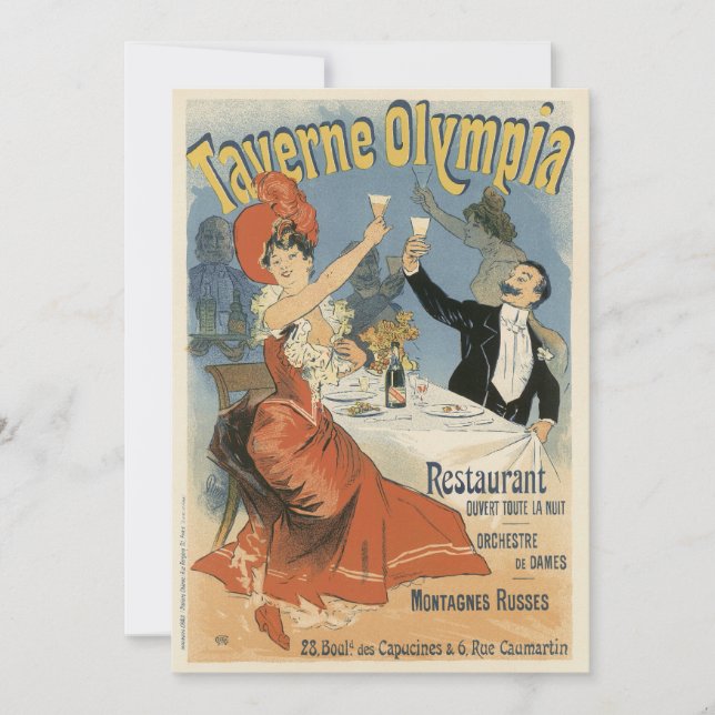Vintage Art Nouveau, Restaurante Olimpíada Taverne (Frente)