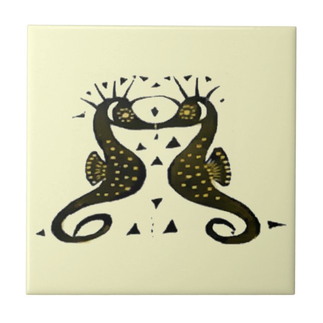 Vintage Art Nouveau Seacavalos (Frente)