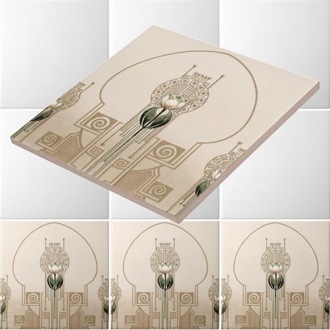 Vintage Art Nouveau Tulips Frieze (Criador carregado)