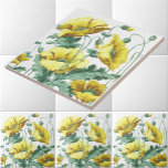 Vintage Art Nouveau Yellow Poppies Frieze Patterno<br><div class="desc">Este é um impressão de melhoramentos digitais de um antigo padrão de batatas de semente amarelo Art Nouveau de 1900 a 1915. Você pode personalizar a cor de fundo.</div>