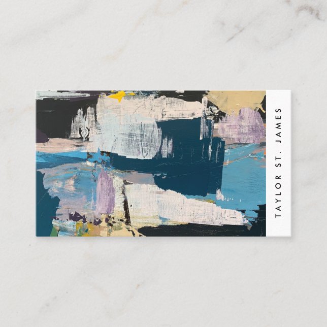 Vintage Artist Painting Cartão de visita (Frente)