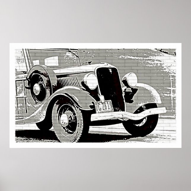 Vintage Auto Poster (Frente)