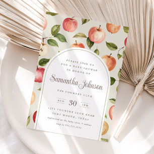 Vintage Autumn Apple Chá de fraldas - Convite
