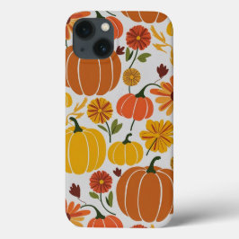 Vintage Autumn Fall Pumpkin Halloween Flowes