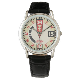 Vintage aviador desportivo relógio de estilo milit
