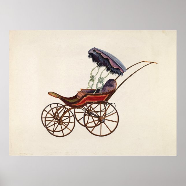 Vintage Baby Buggy Poster (Frente)