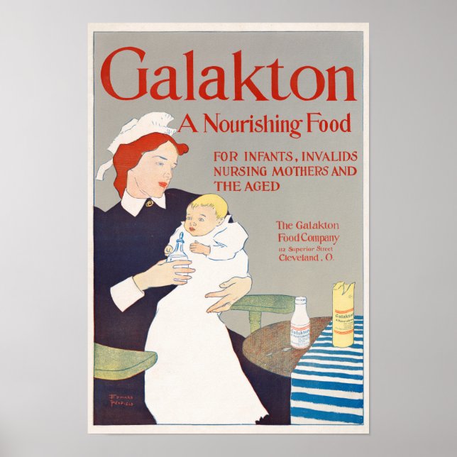 Vintage Baby Fórmula Advertisement Poster (Frente)