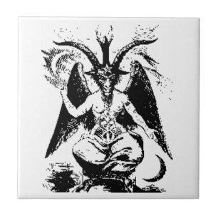 Vintage Baphomet preto
